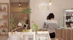 指輪作りの体験工房a.w.s 東京・清澄白河店の店内